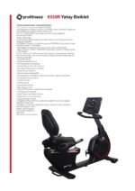 PROFITNESS 9350R YATAY BİSİKLET - Görsel 2