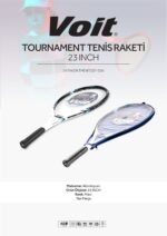 TOURNAMENT TENİS RAKETİ 23 INCH MAVİ - Görsel 2